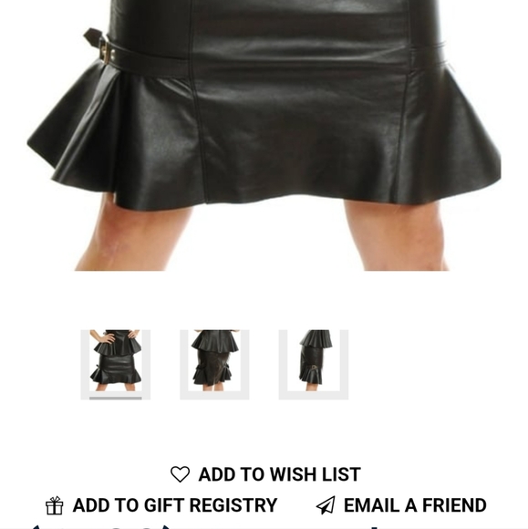 North Bound Leather Flounce Skirt - Picture 8 of 8